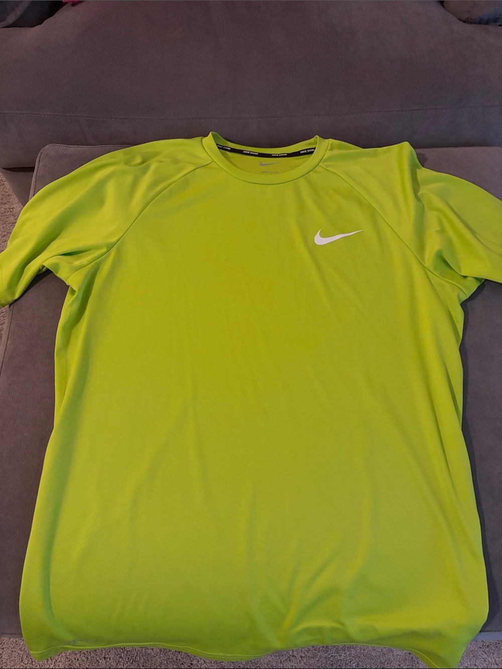 Nike Neon Lime Short Sleeve Performance Tee